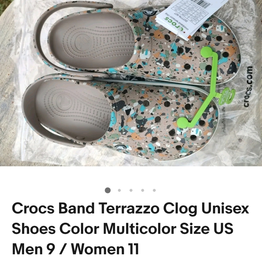 Crocs men’s 9 women’s 11 Terrazzo clog